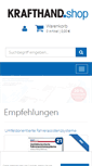 Mobile Screenshot of krafthand-shop.de